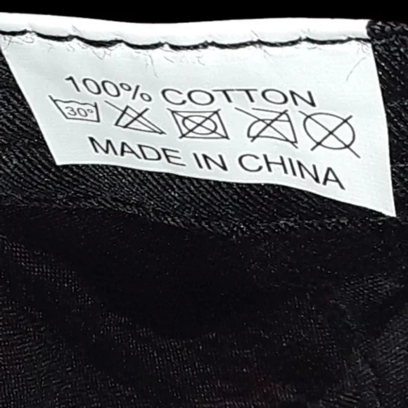 Coolwife Baseball Cap Hat Buffalo Check Plaid Black & Red 100% Cotton - Picture 4 of 5